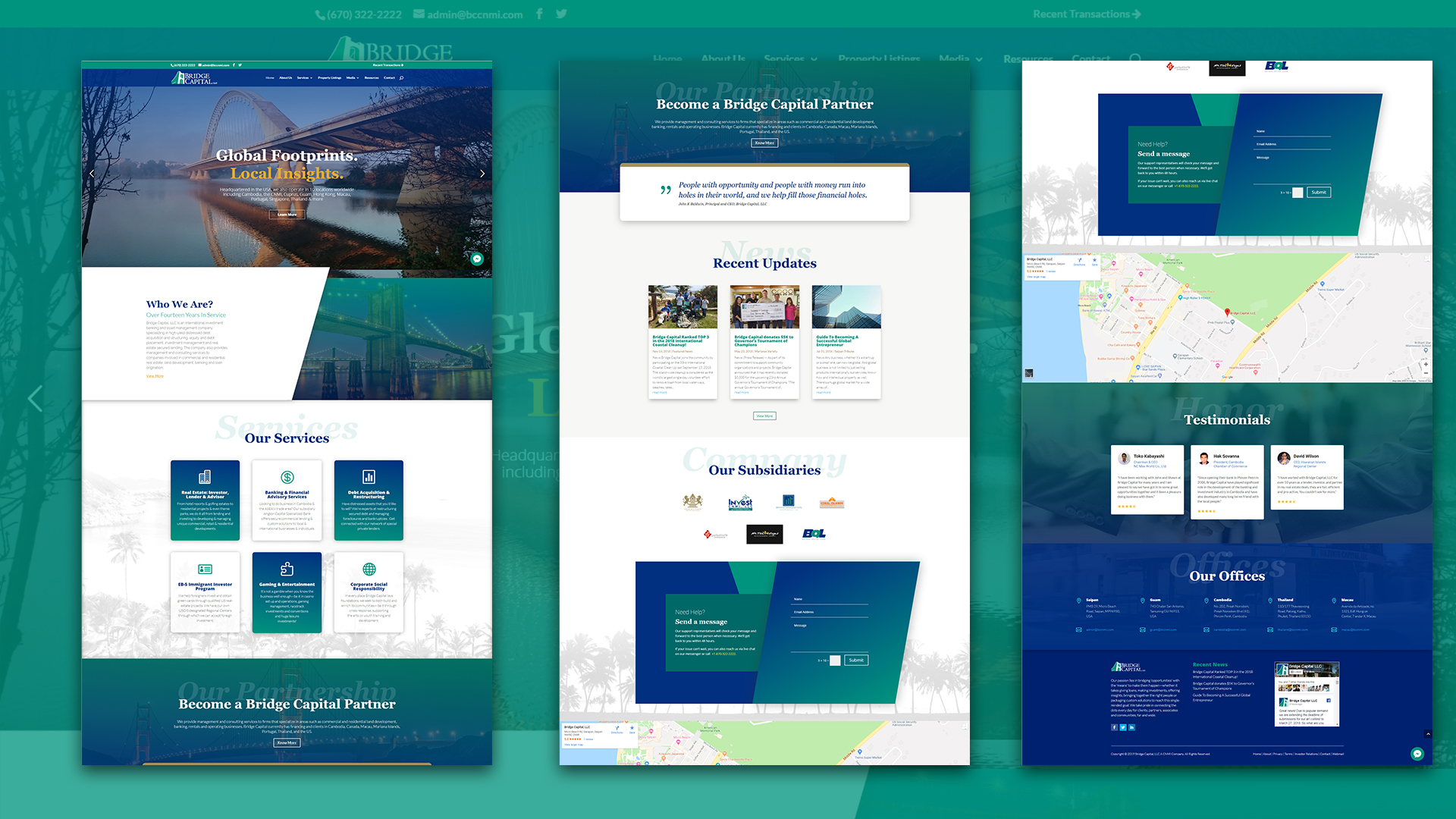 Bridge Capital New Website Web design for Bridge Capital, LLC website