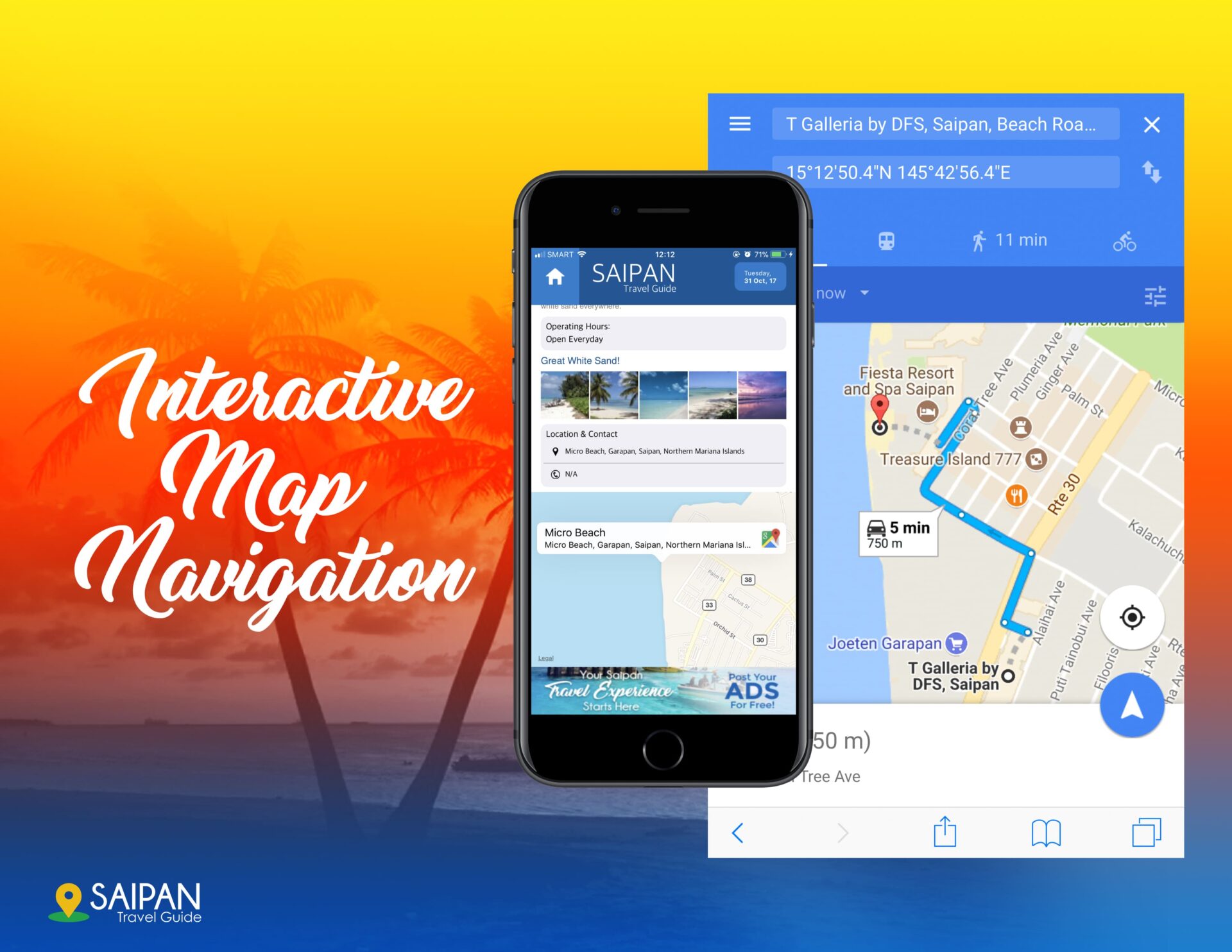 Desktop view of Aqua Resort Club Saipan Web Design