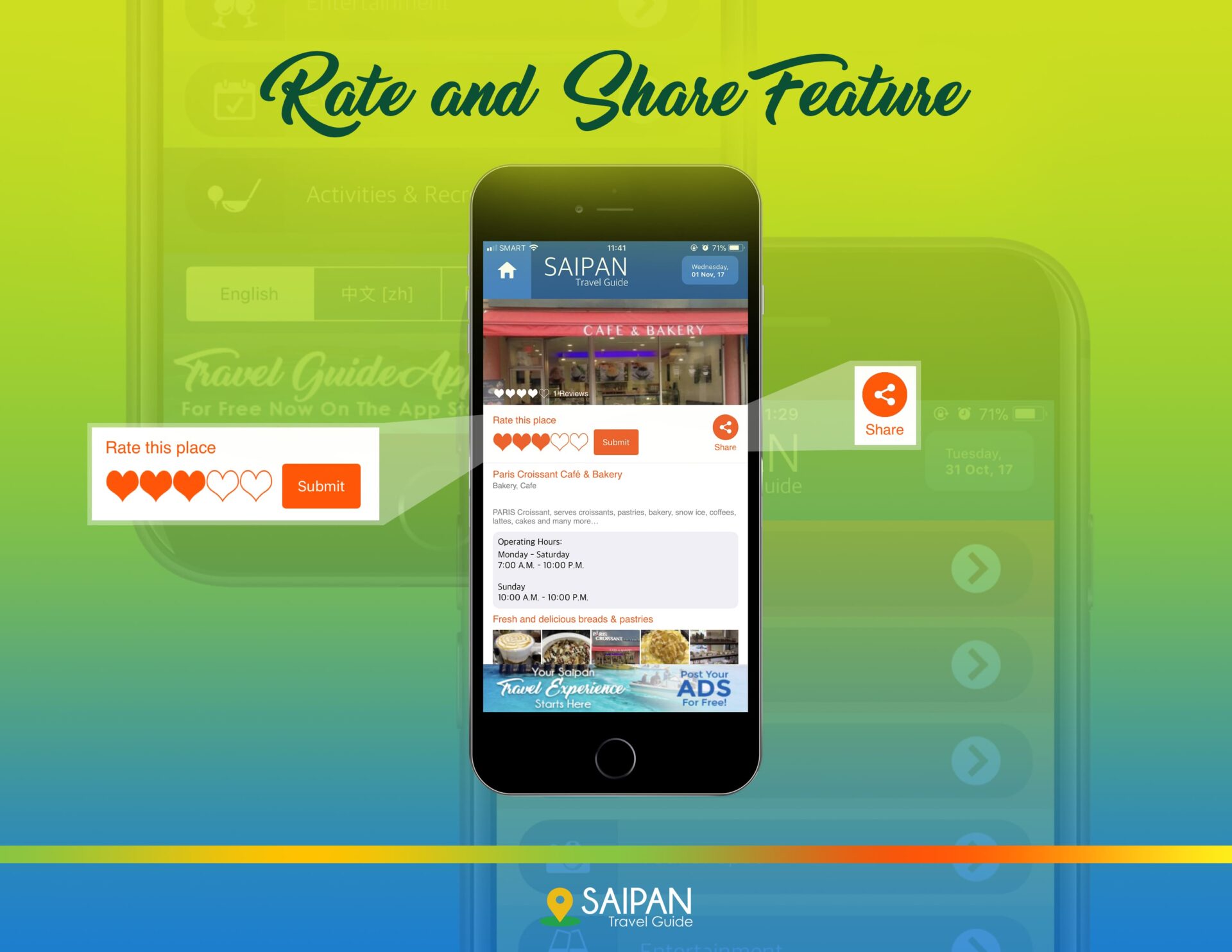 Desktop view of Aqua Resort Club Saipan Web Design